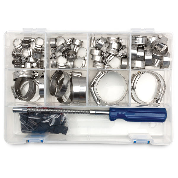 Large Hose Clamp Assortment, 20 Piece