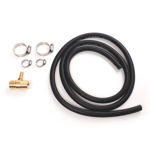 Complete PSS T-Kit includes T-fitting, four hose clamps and 6' of 3/8" hose.